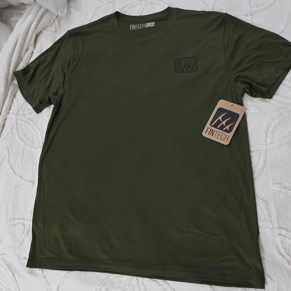 Men's Olive Green Short Sleeve Crew Neck Tee